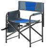 2-piece Padded Folding Outdoor Chair with Storage Pockets,Lightweight Oversized Directors Chair for indoor, Outdoor Camping, Picnics and Fishing