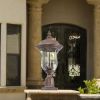 Vintage Outdoor Lamp Post Light, Waterproof Garden Patio Lantern with Clear Glass Shade, Classic Bronze Finish, Ideal for Yard, Porch, Walkway