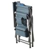 2-piece Padded Folding Outdoor Chair with Storage Pockets,Lightweight Oversized Directors Chair for indoor, Outdoor Camping, Picnics and Fishing