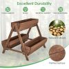 44" Wooden elevated garden bed