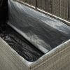 Patio Storage Box Poly Rattan 70.9"x35.4"x27.6" Gray
