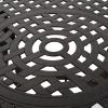 Outdoor Cast Aluminum Circular Dining Table, Bronze