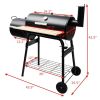 Outdoor Party Backyard Dinner Mobile Oil Drum Charcoal Smoker