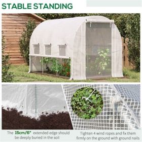 Mini Walk-in Greenhouse (Color: as picture)