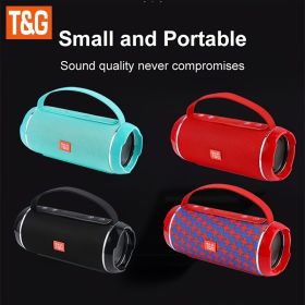 Wireless Audio Subwoofer Plug-in Card U Disk 3D Surround Outdoor Portable Speaker (Color: Gray Blue)